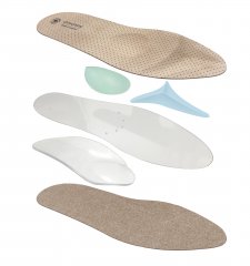 Semelles orthopédiques pour chaussures ouvertes