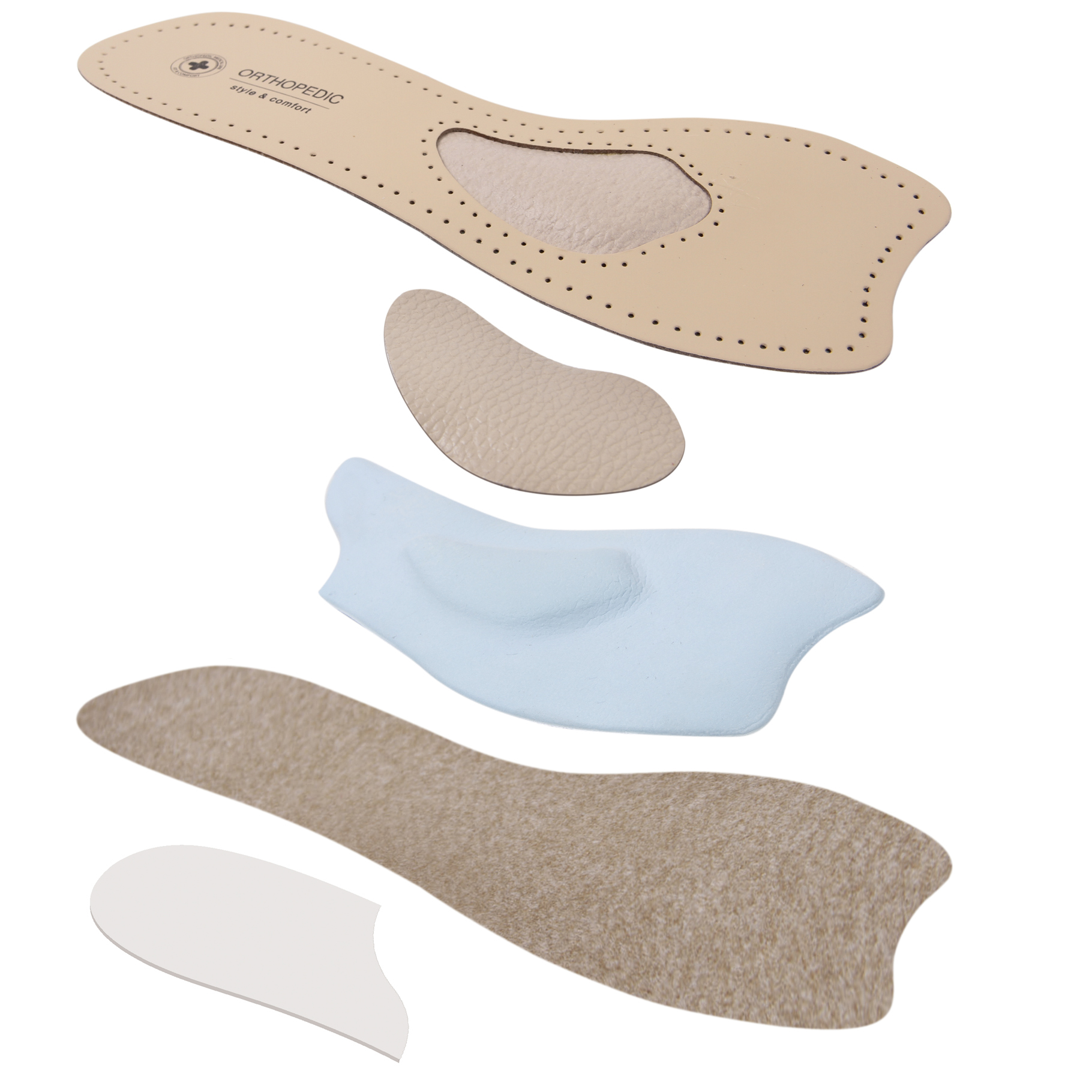 Demi-semelles orthopédiques pour chaussures modèles LUM301