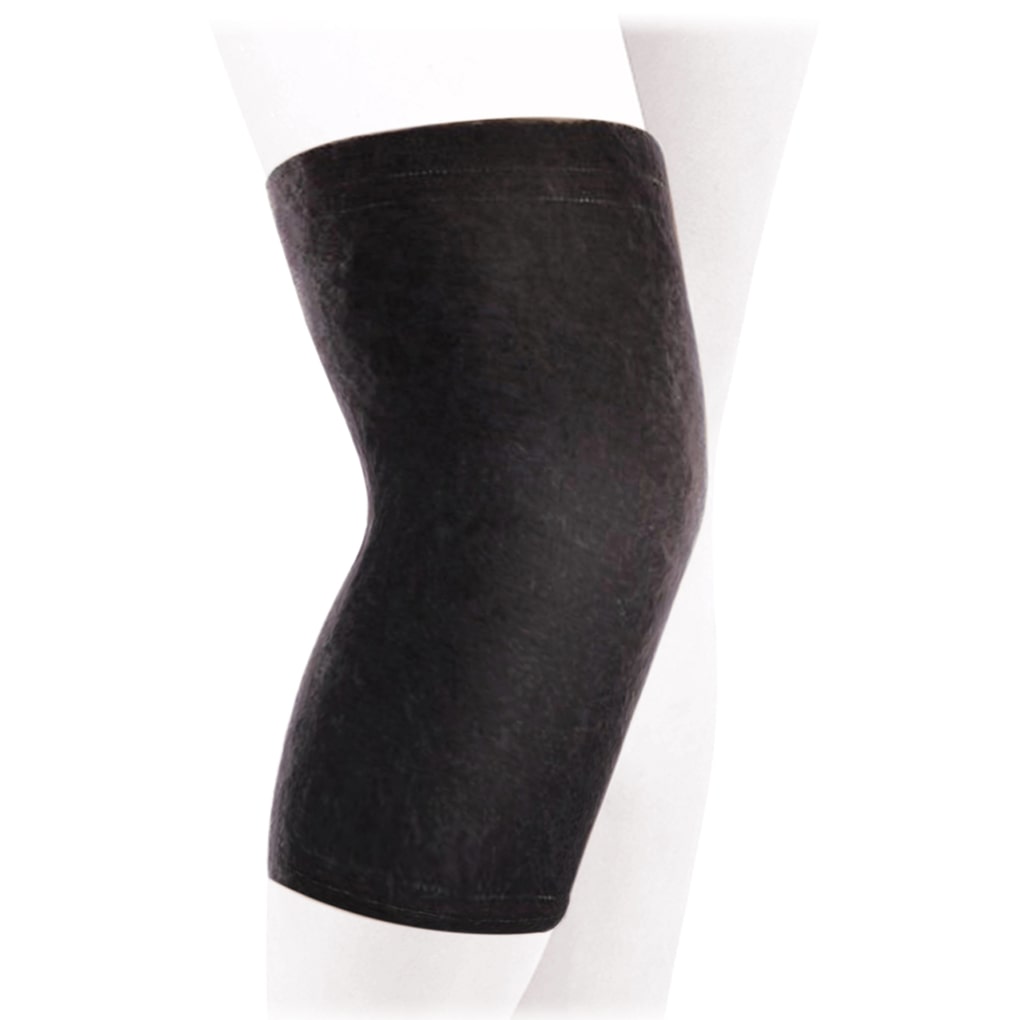 Bandage sur l'articulation du genou réchauffant. Poils de chien ККС-Т2