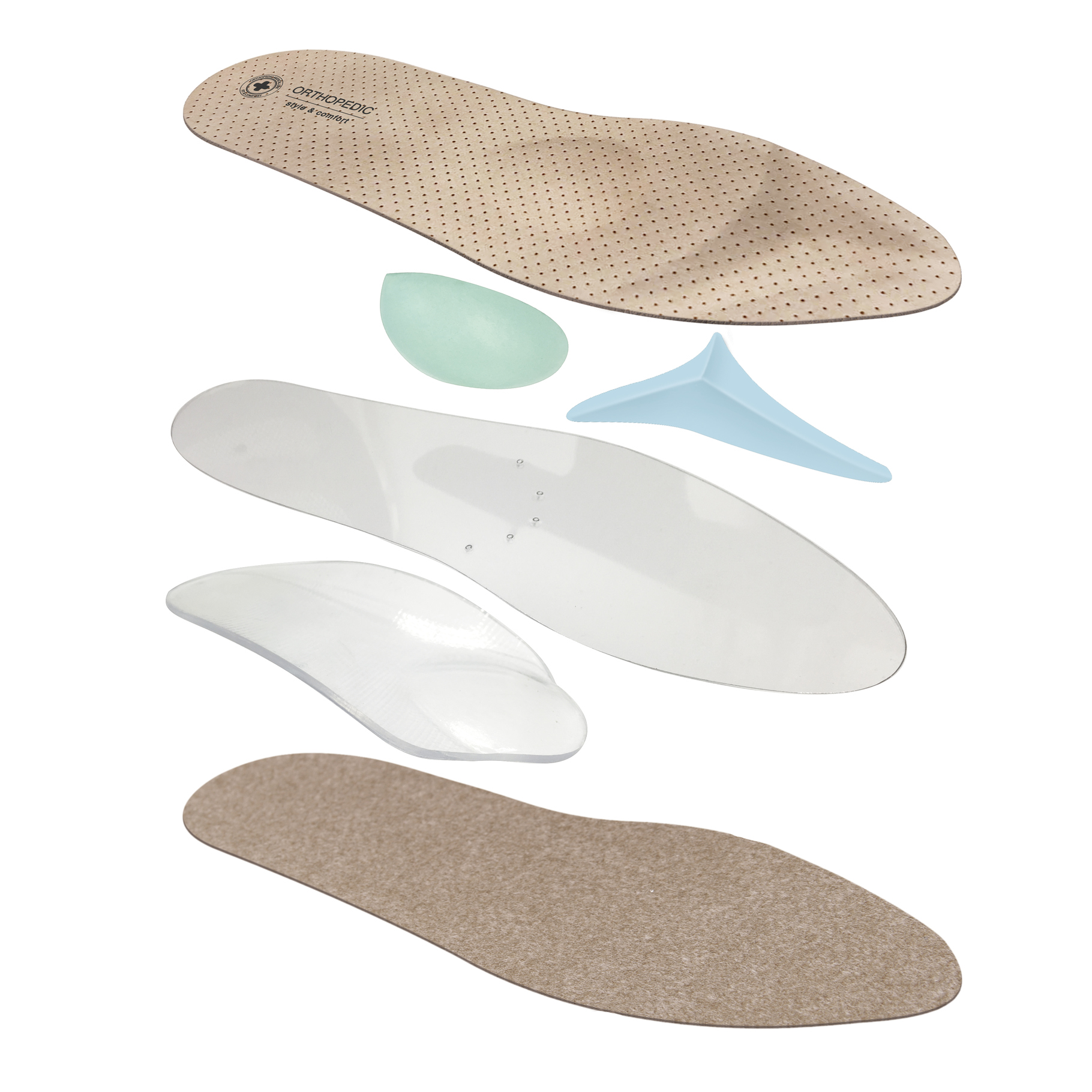 Semelles orthopédiques pour chaussures ouvertes LUM207