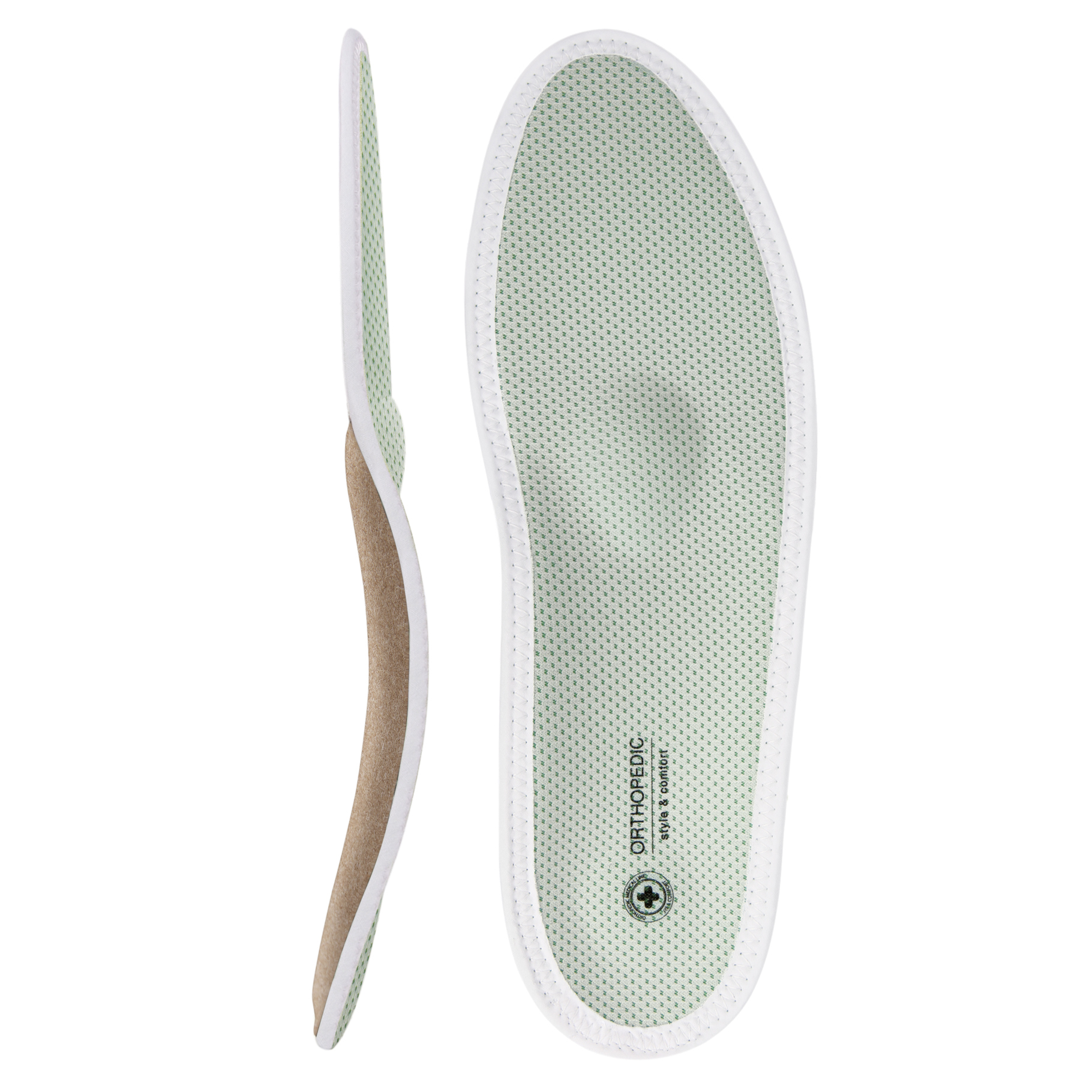 Semelles orthopédiques avec revêtement antibactérien LUM209