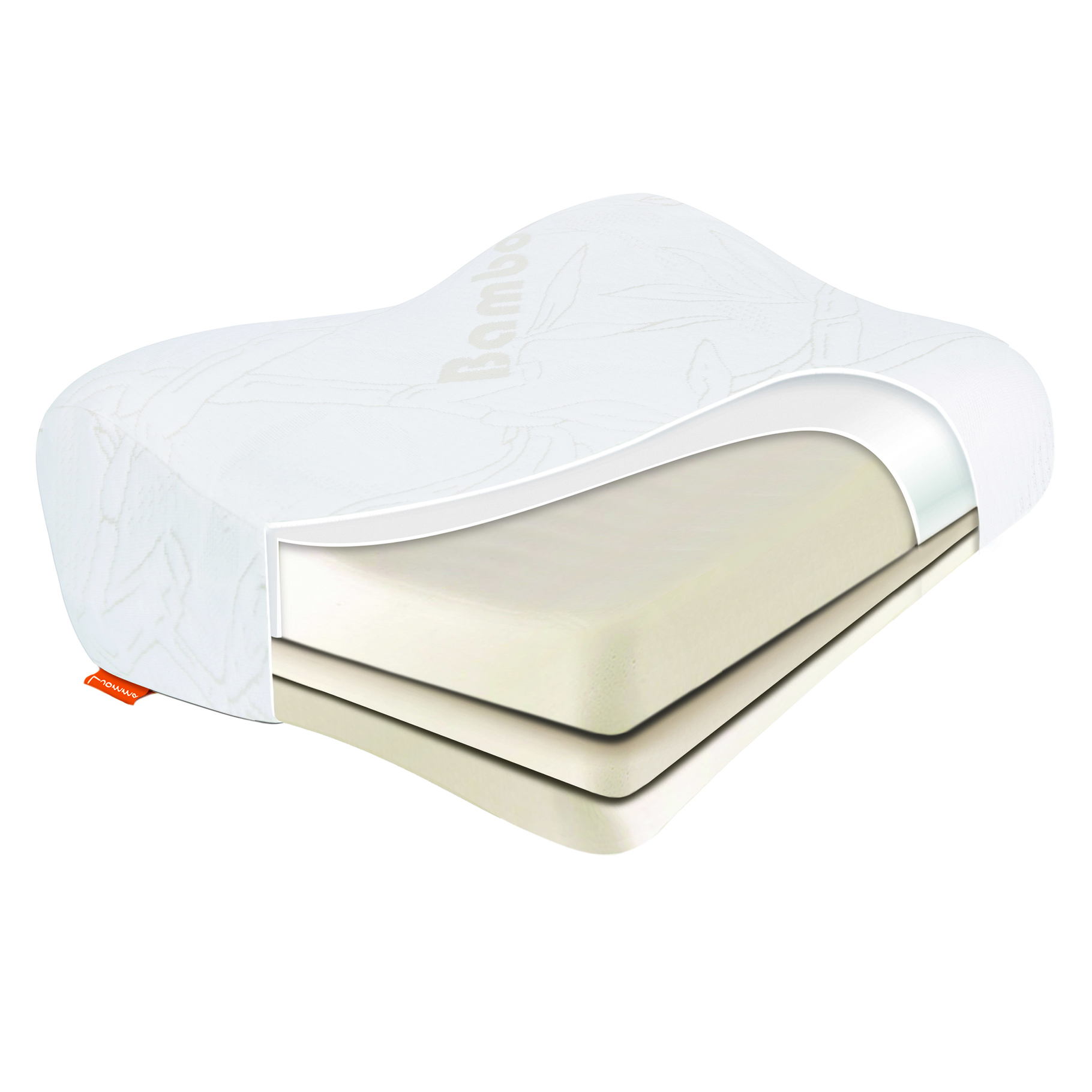 Oreiller orthopédique à mémoire de forme à trois couches LumF-515 LUMF-515
