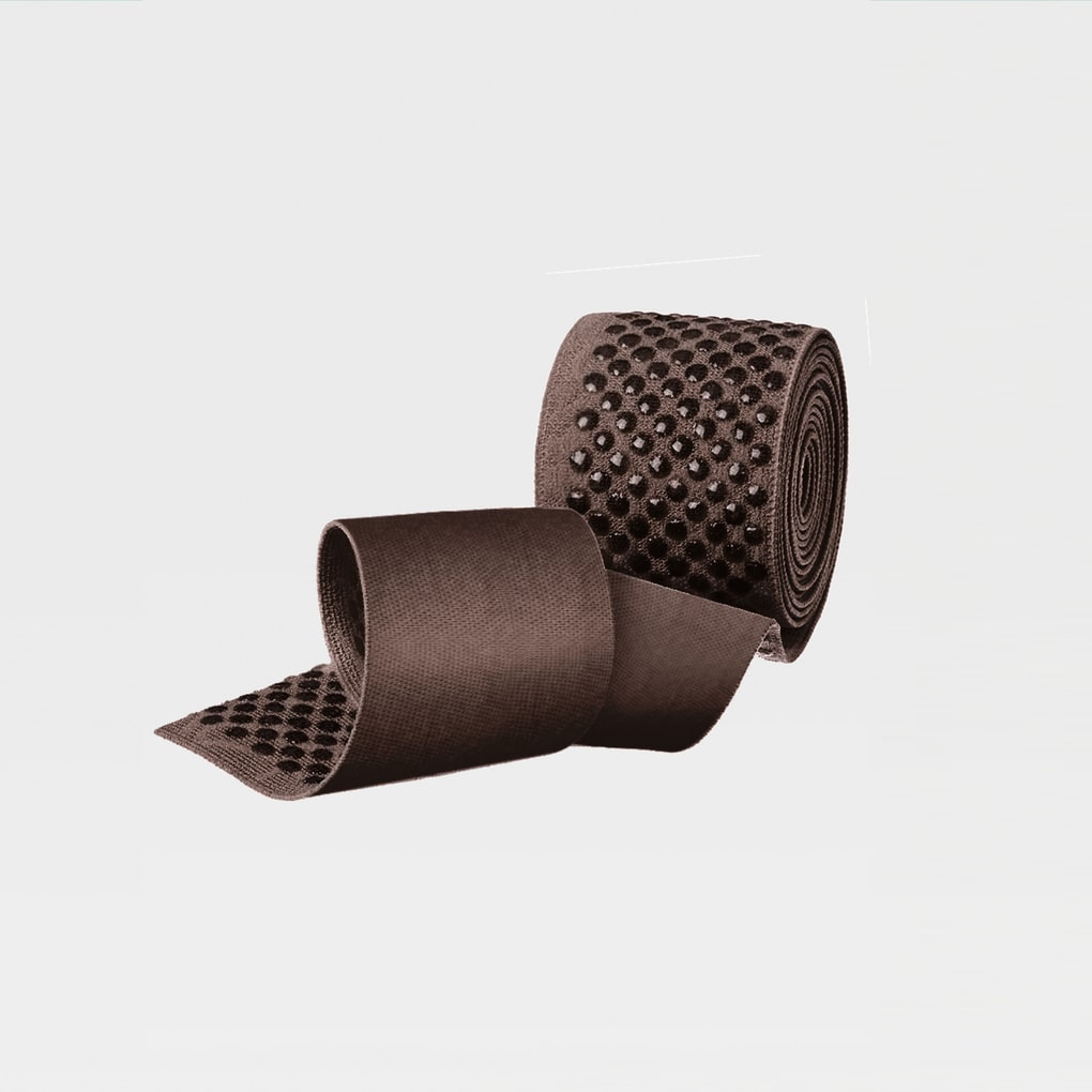 Bas en caoutchouc à base de silicone à bout fermé transparent sur la cuisse large ID-300tw ID-300TW