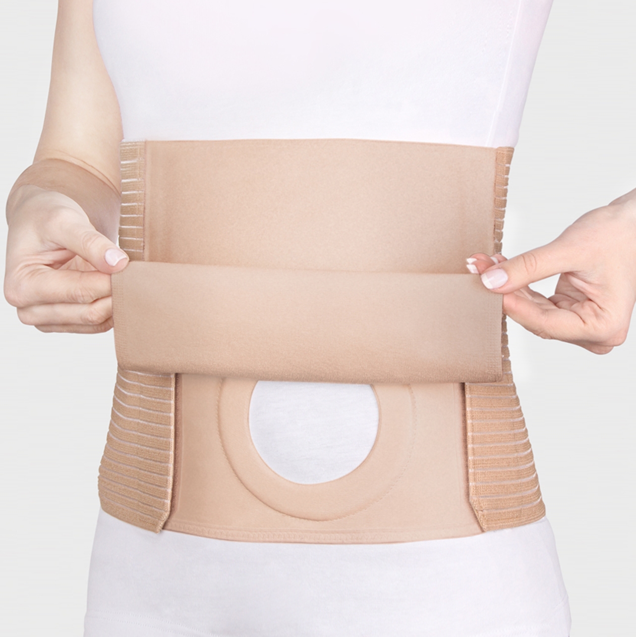 Bandage postopératoire pour les patients atteints de stomie. Hauteur 25 cm. ПО-25СТ