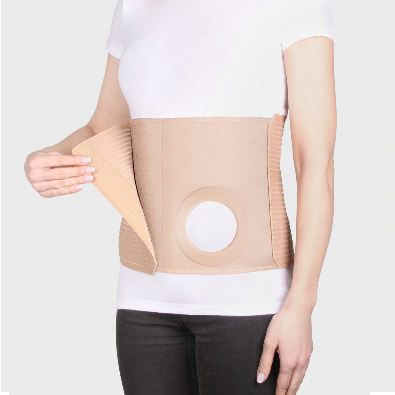 Bandage postopératoire pour les patients atteints de stomie. Hauteur 25 cm. ПО-25СТ