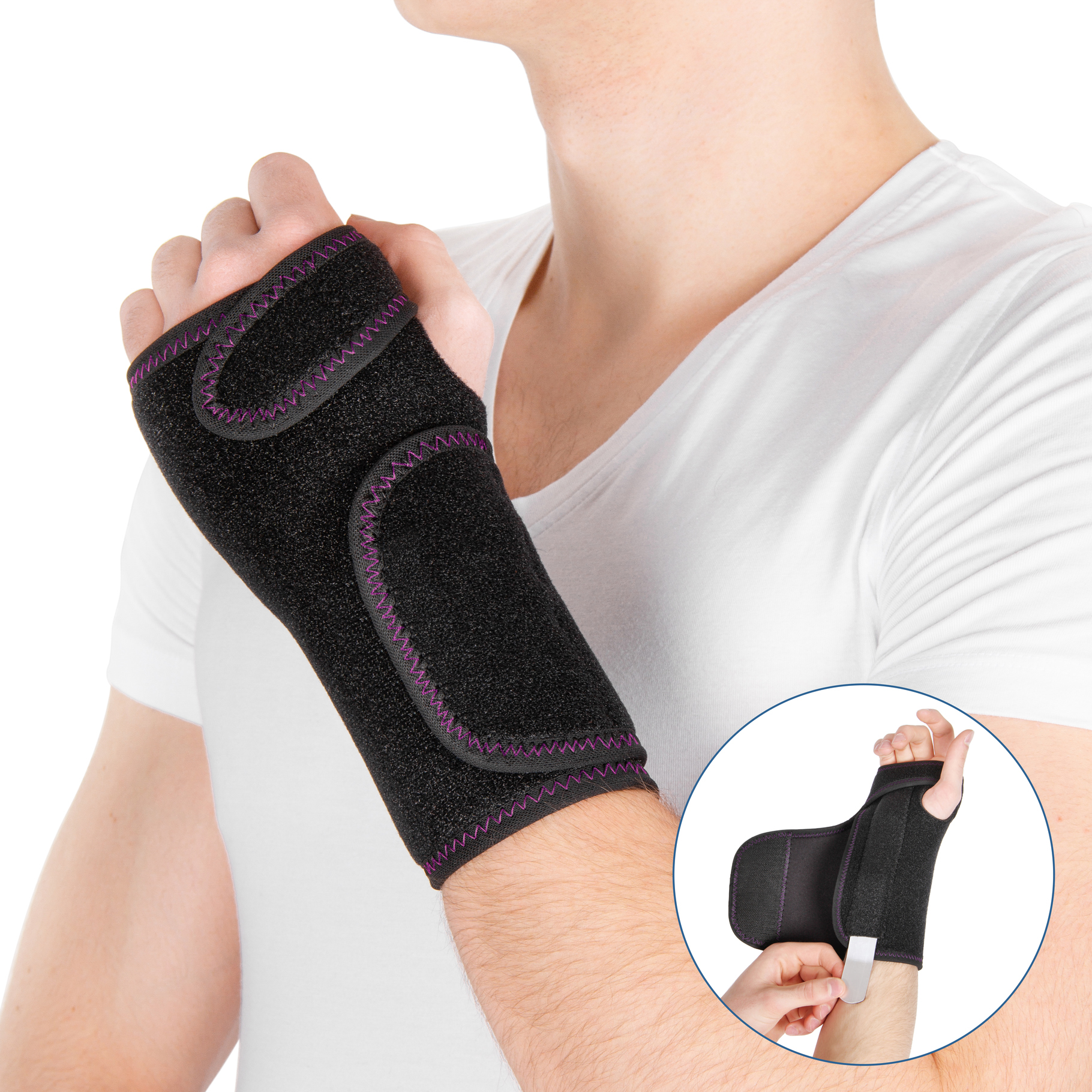 Bandage au poignet sans fixation du pouce WS-LTU